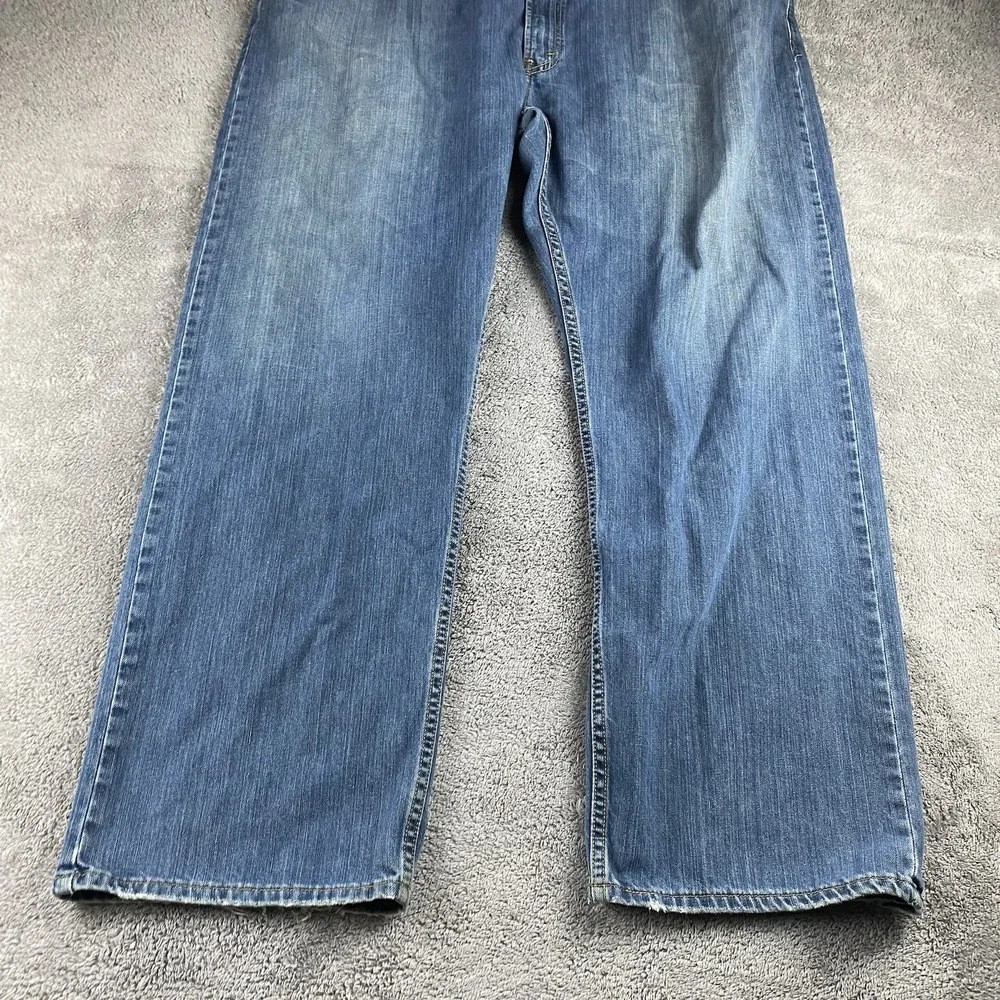 Levis 559 Relaxed Straight Jeans Mens 46x32‎ Blue Medium Wash High Rise